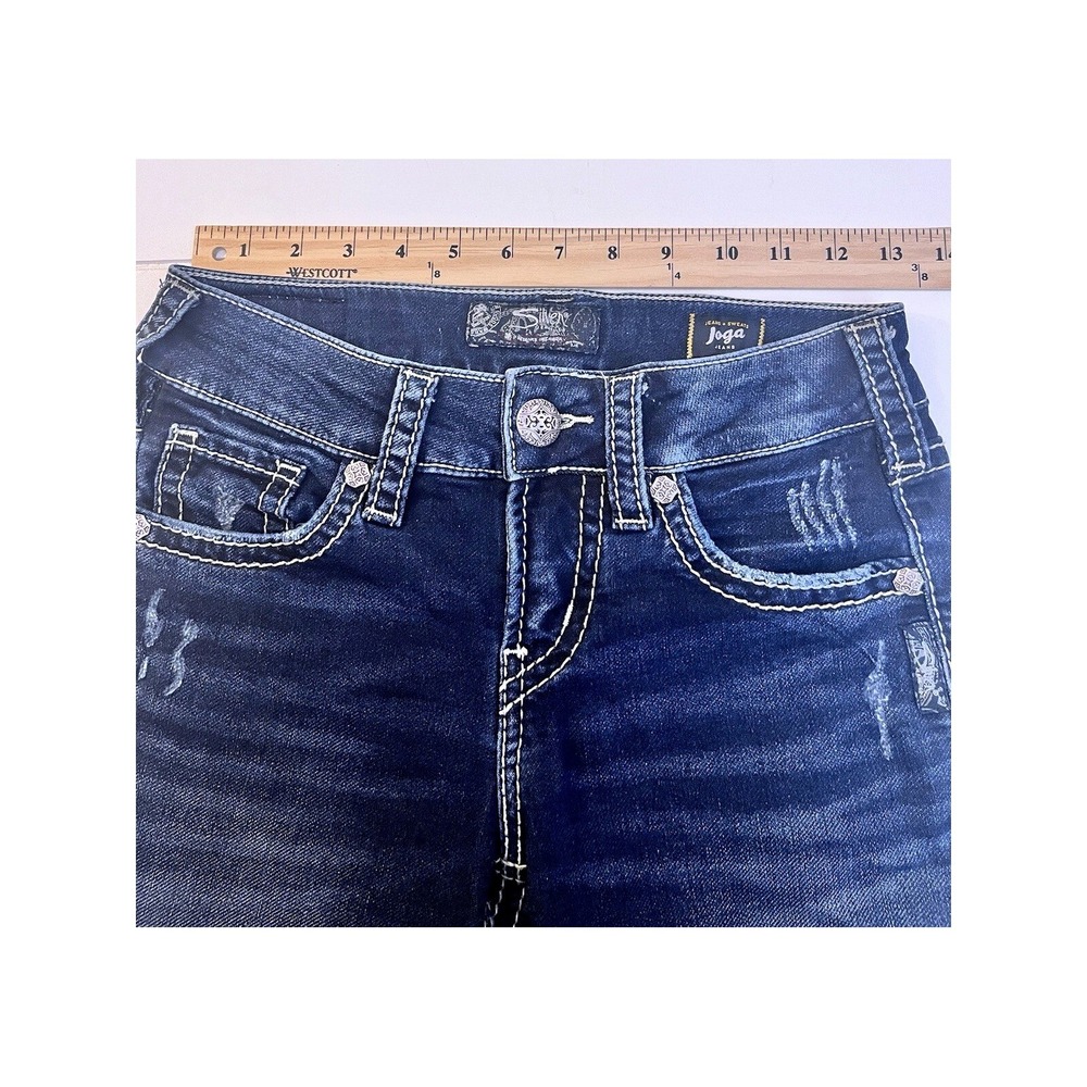 Silver Jeans Suki Mid Capri Joga Womens Size 26 - Picture 4 of 8